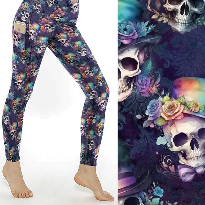 Dapper Deadheads - Skull Leggings