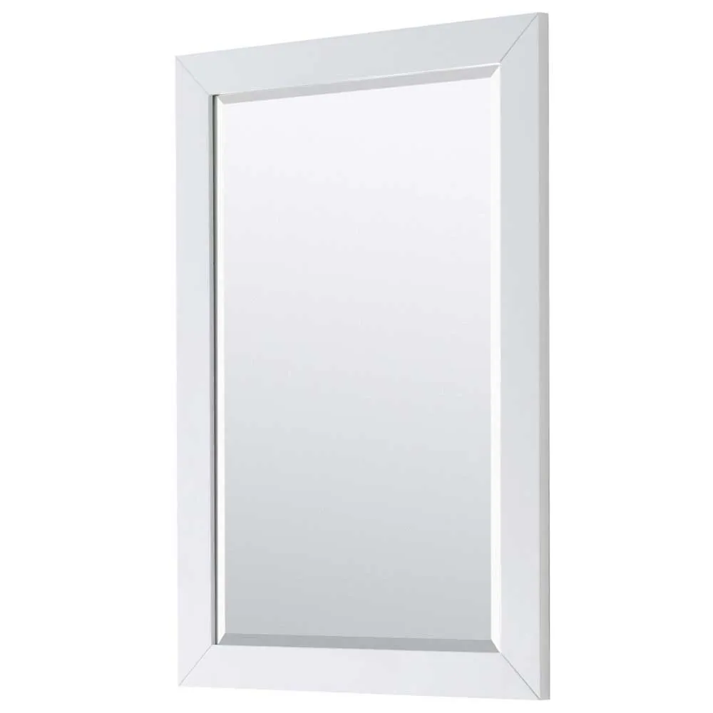Daria 30 Inch Single Bathroom Vanity in White - Brushed Gold Trim