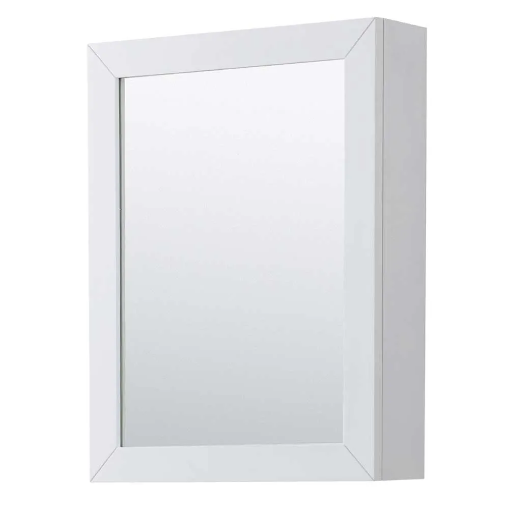 Daria 30 Inch Single Bathroom Vanity in White - Brushed Gold Trim