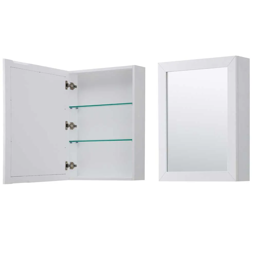 Daria 30 Inch Single Bathroom Vanity in White - Brushed Gold Trim