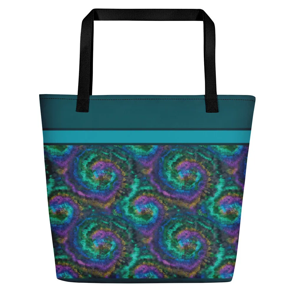 Dark Tie-Dye - Beach Bag