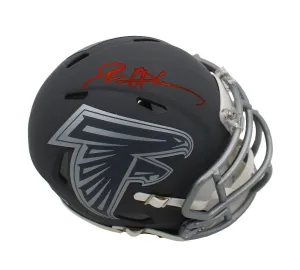 Deion Sanders Signed Atlanta Falcons Speed Slate NFL Mini Helmet