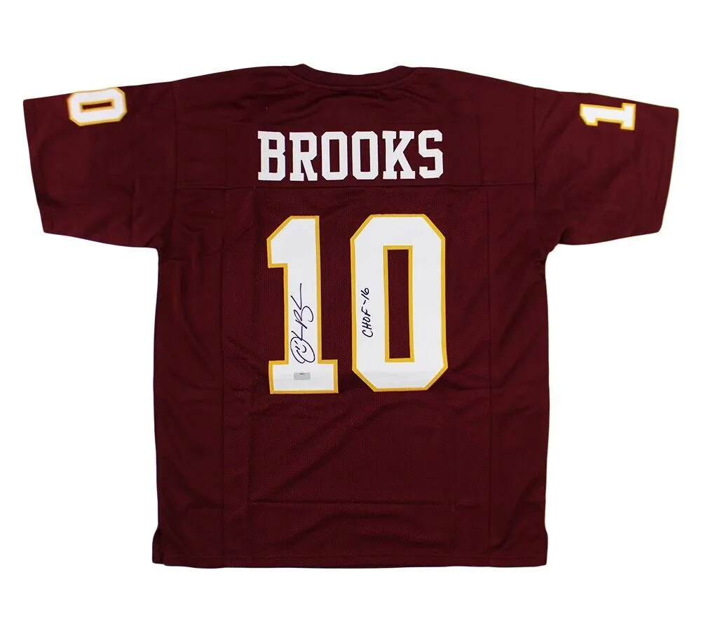 Derrick Brooks Signed Florida State University Custom Maroon Jersey W- "CHOF 16