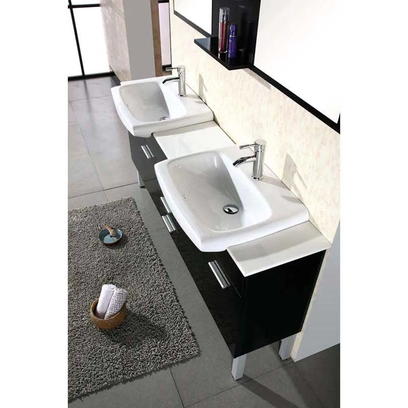 Design Element Belini 72" Double Sink Vanity Set in Espresso