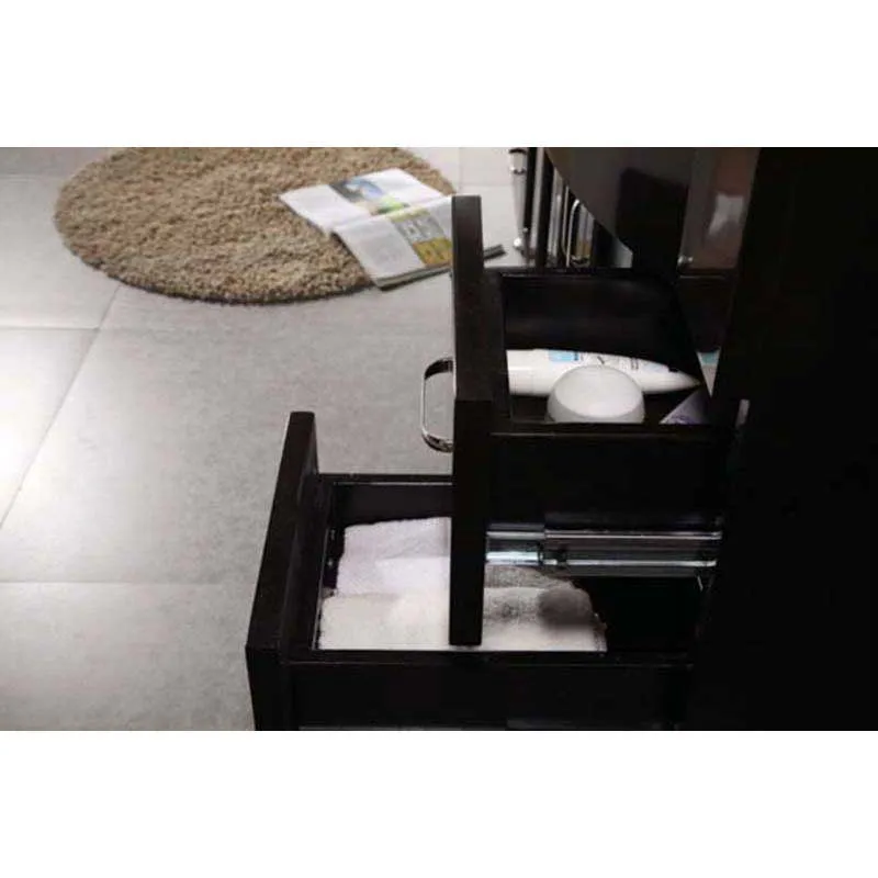 Design Element Bello 61" Double Sink Vanity Set in Espresso
