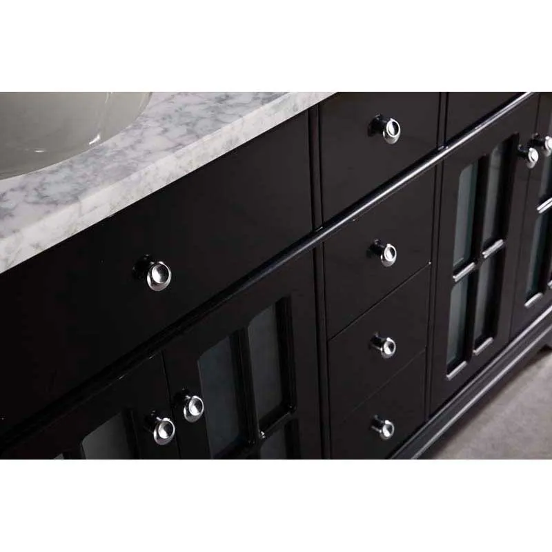 Design Element Imperial 60" Double Sink Vanity Set in Espresso