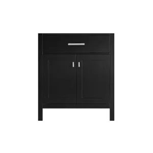 Design Element London 30" Single Sink Base Cabinet in Espresso