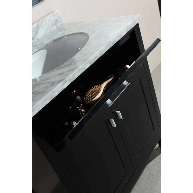 Design Element London 30" Single Sink Vanity Set in Espresso