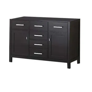 Design Element London 48" Single Sink Base Cabinet in Espresso
