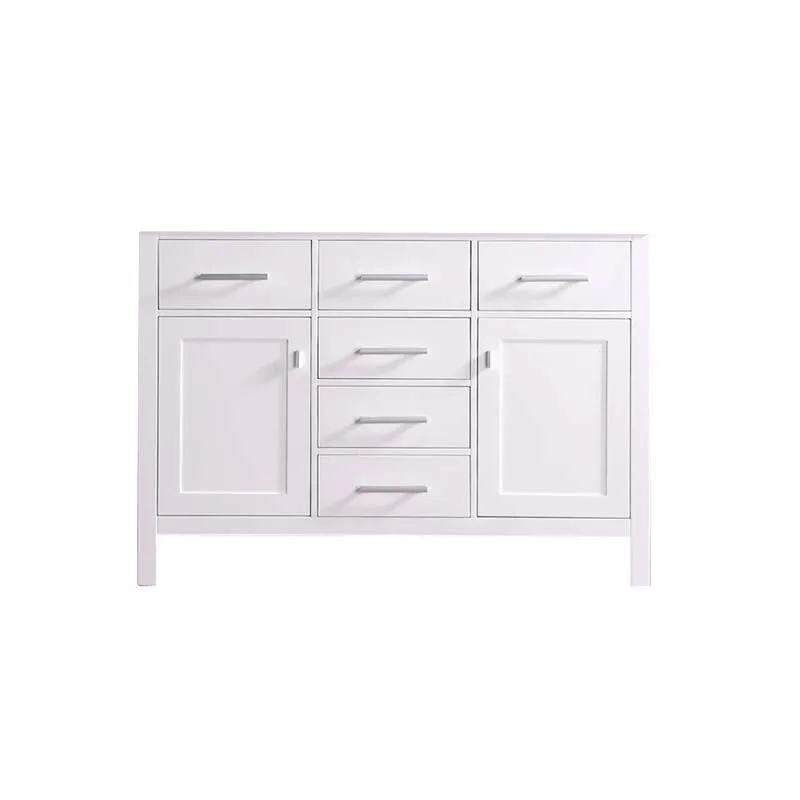 Design Element London 48" Single Sink Base Cabinet in White