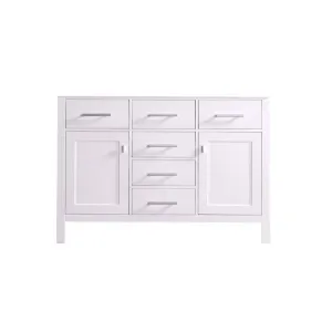 Design Element London 48" Single Sink Base Cabinet in White