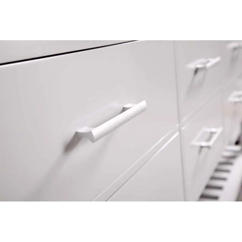 Design Element London 72" Double Sink Vanity Set in Pure White