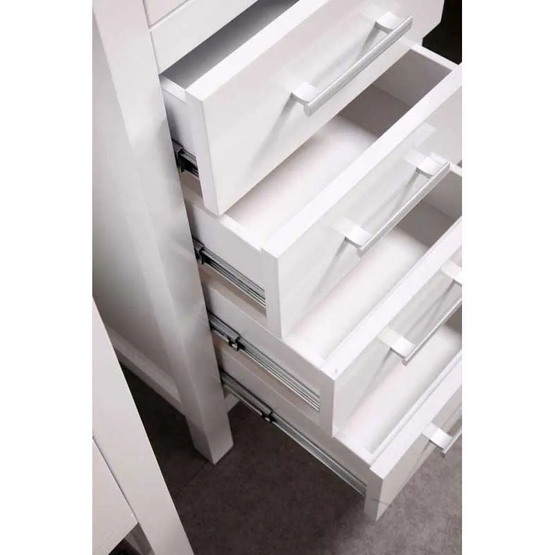 Design Element London 72" Double Sink Vanity Set in Pure White