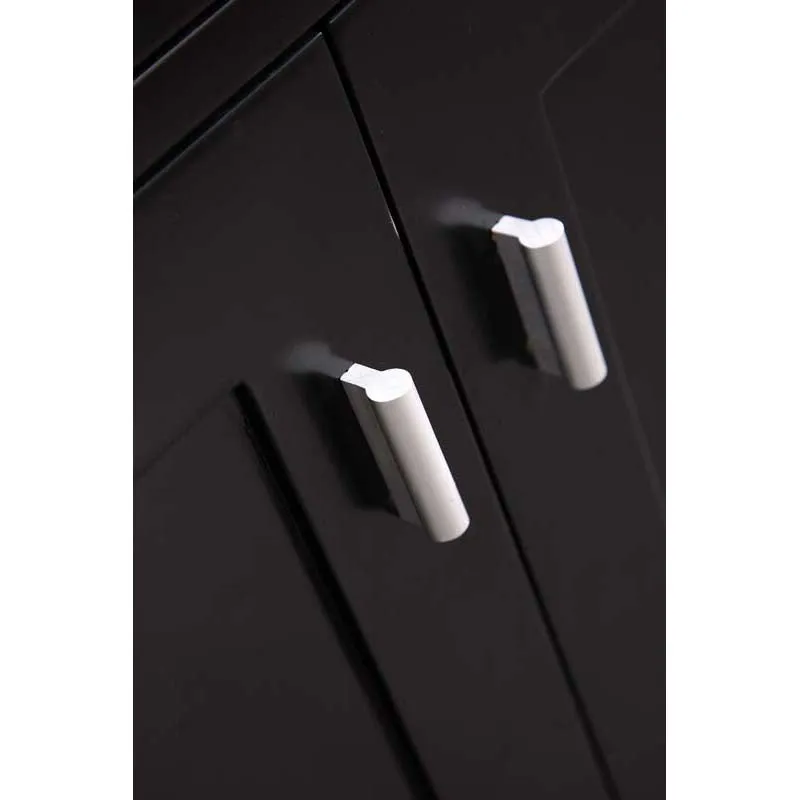Design Element London 78" Double Sink Vanity Set in Espresso
