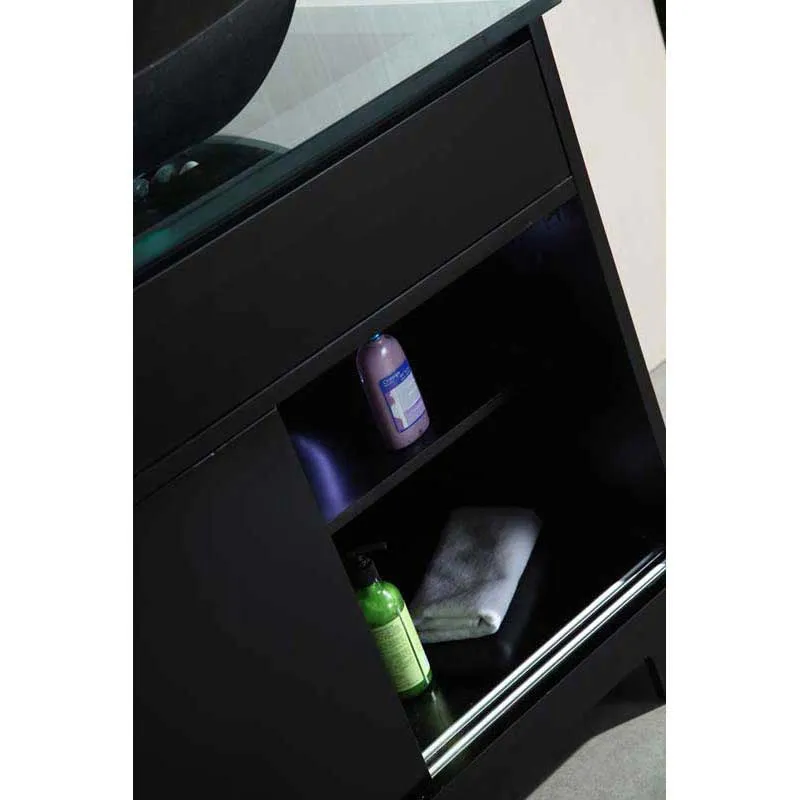Design Element Oasis 36" Single Sink Vanity Set with Decorative Drawer in Espresso