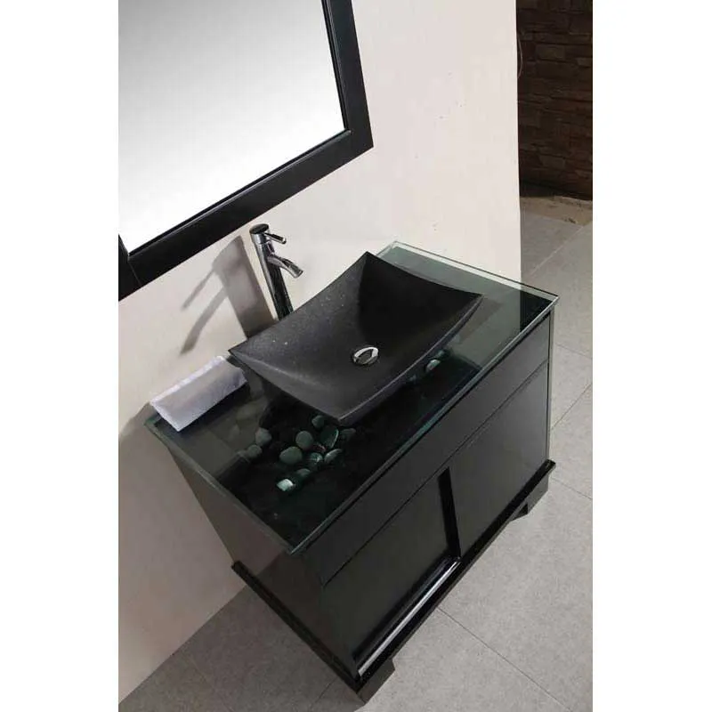 Design Element Oasis 36" Single Sink Vanity Set with Decorative Drawer in Espresso
