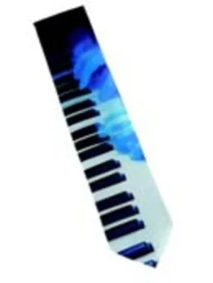 DESIGNER DRESS TIE KEYBOARD WITH HANDS