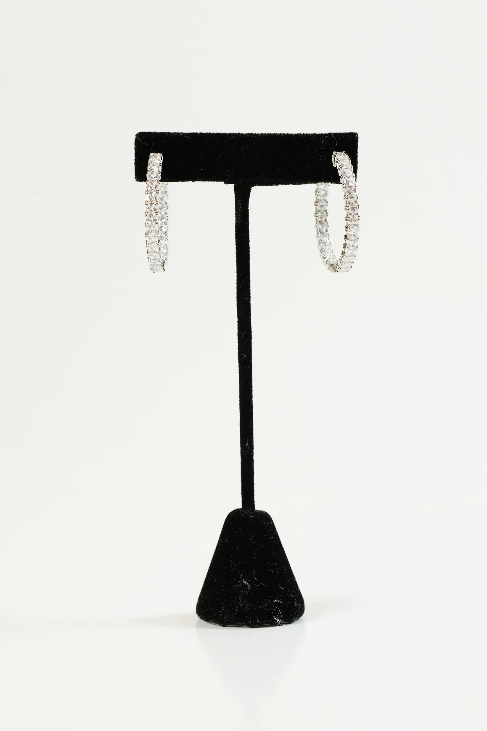 Designer inspired CZ Hoops | Resort Wear Jewelry
