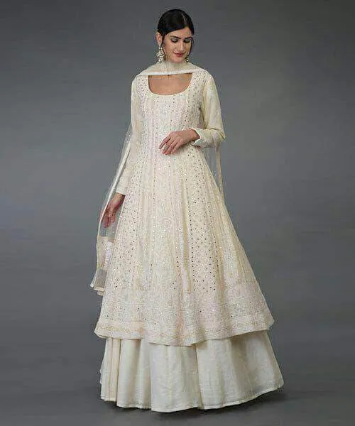 Designer Lucknowi Anarkali Lehenga Suit