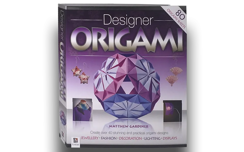 Designer Origami (Binder) Hardcover includes 80 Origami sheets!