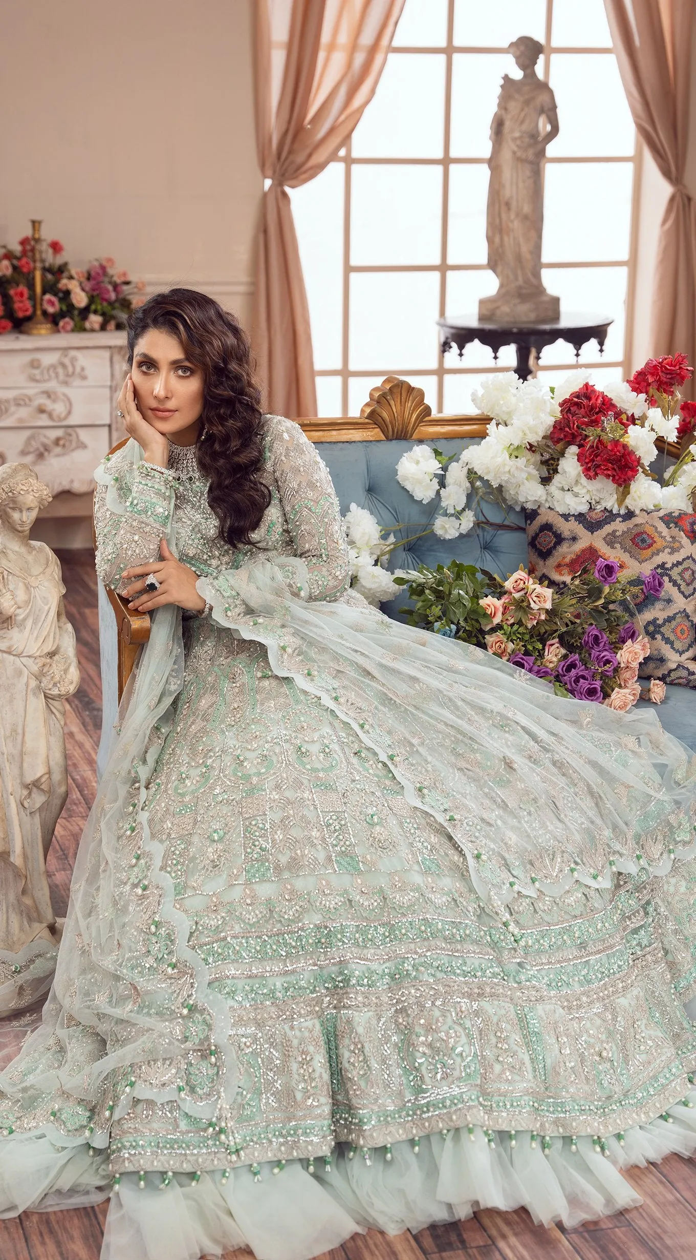 Designer Pakistani Lehenga Blouse Design Gown #BN1070