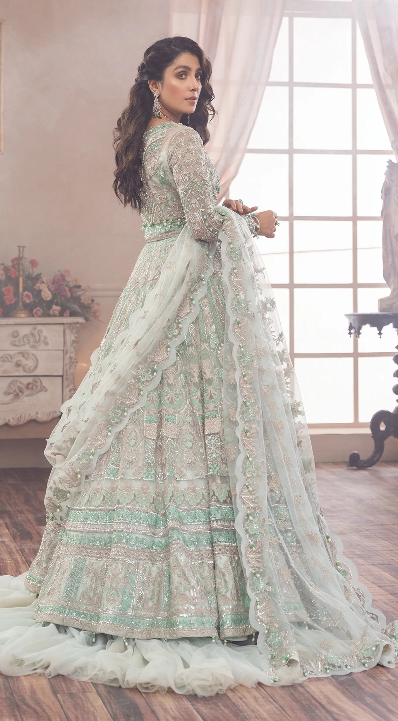 Designer Pakistani Lehenga Blouse Design Gown #BN1070