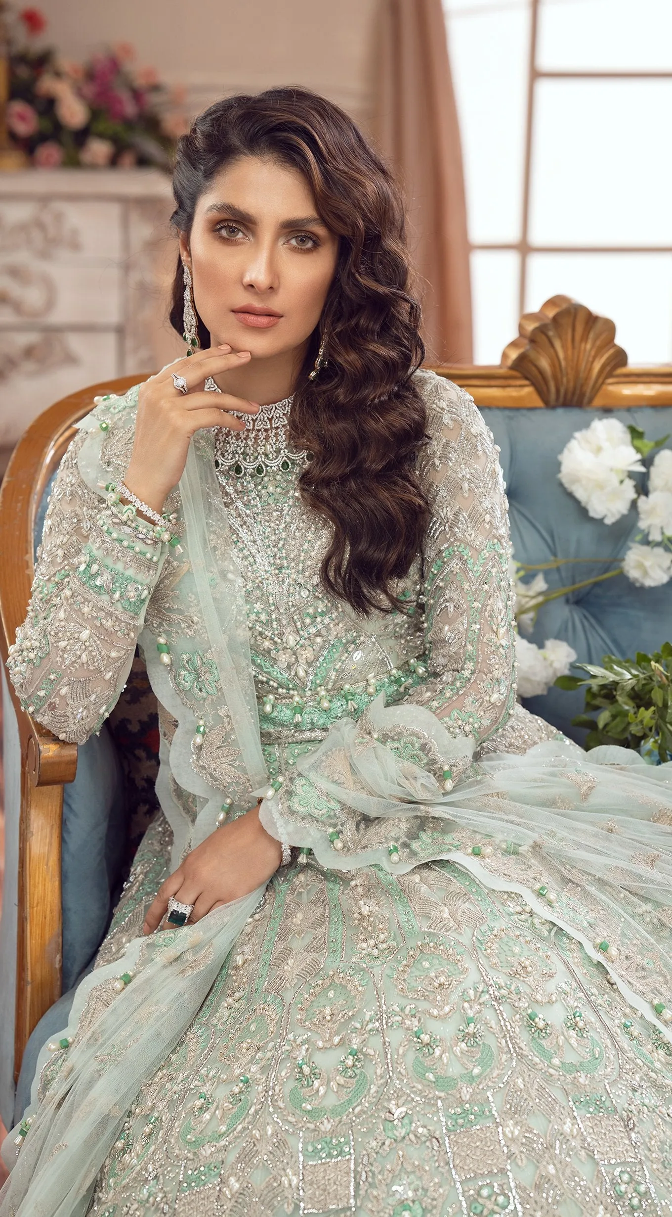 Designer Pakistani Lehenga Blouse Design Gown #BN1070