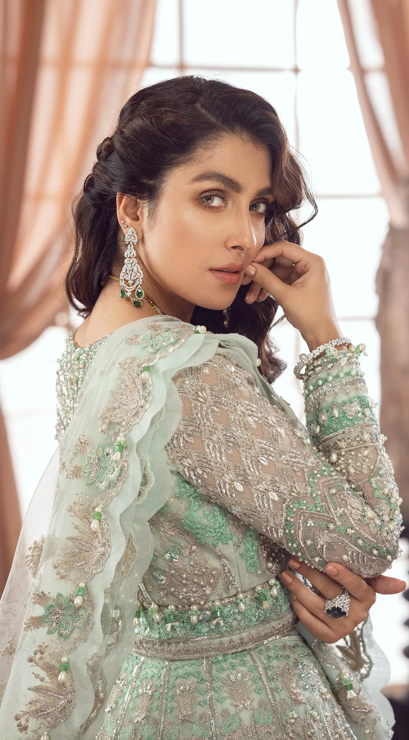 Designer Pakistani Lehenga Blouse Design Gown #BN1070