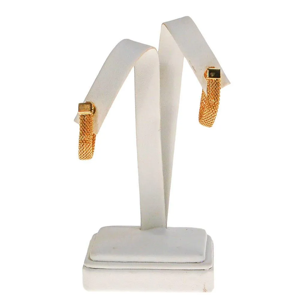 Diane von Furstenberg Gold Mesh Huggie Hoop Earrings