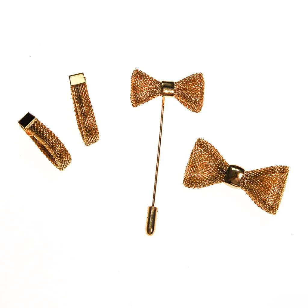 Diane von Furstenberg Gold Mesh Huggie Hoop Earrings
