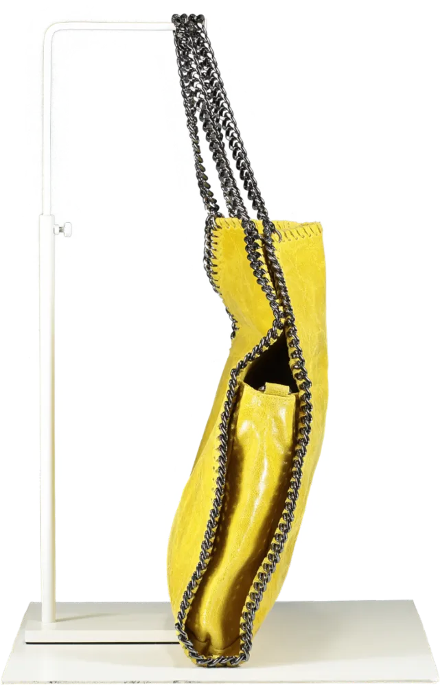 dias Yellow Classic Printed Canvas Tote One Size