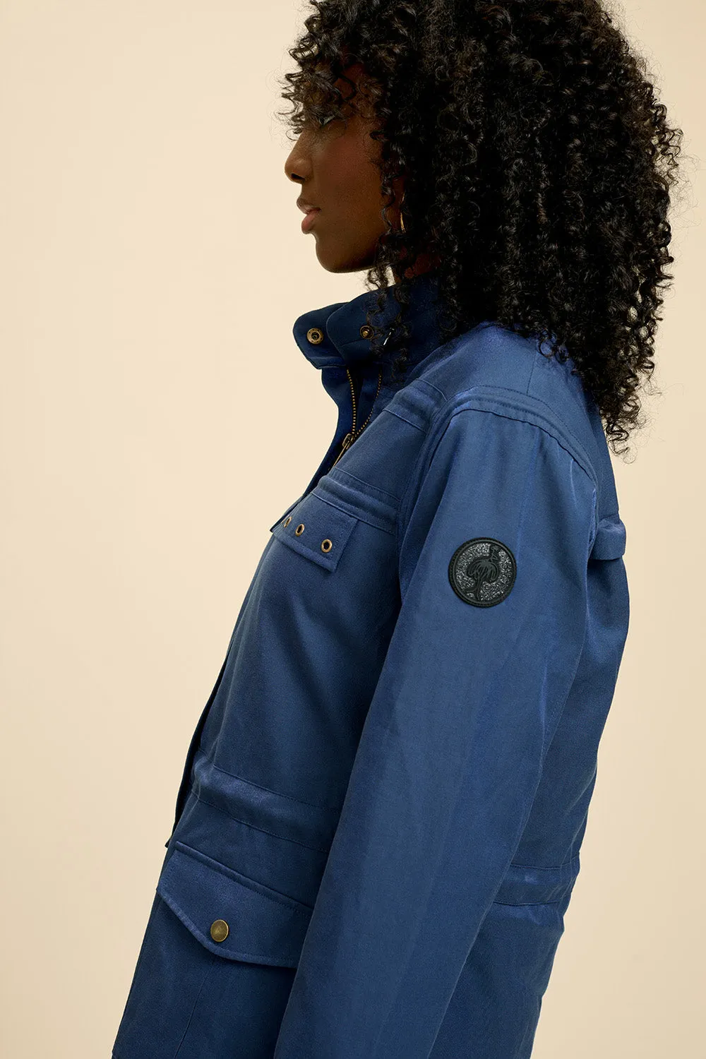 DIVIN - Parka bleu cosmos irisé