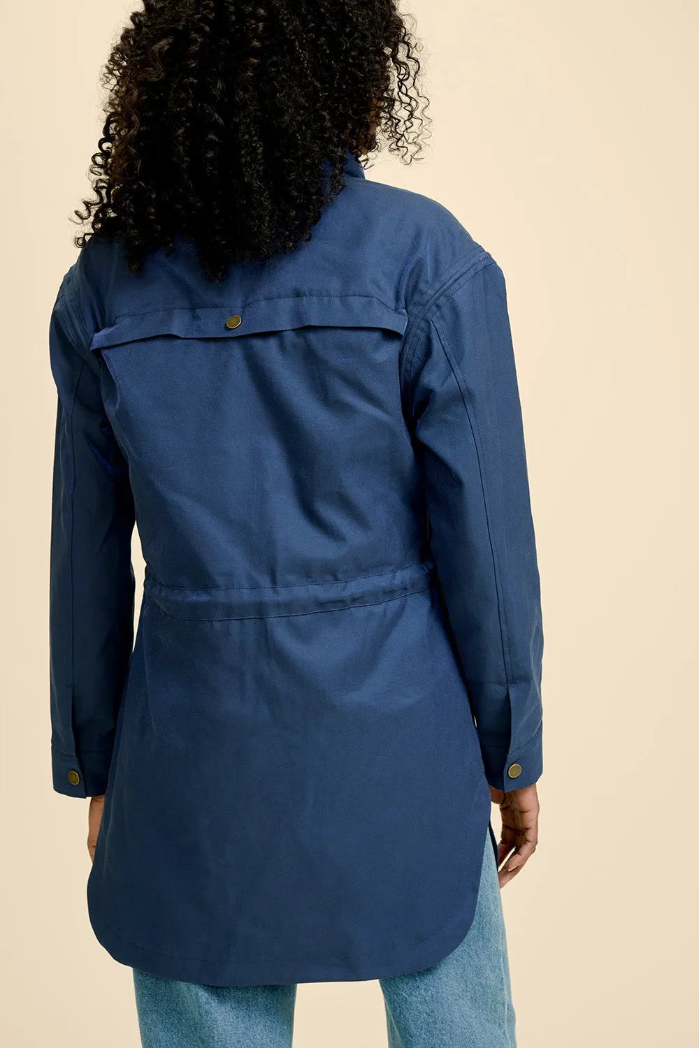 DIVIN - Parka bleu cosmos irisé