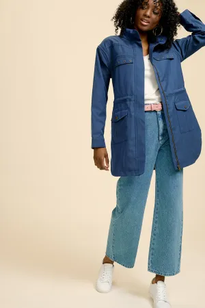 DIVIN - Parka bleu cosmos irisé