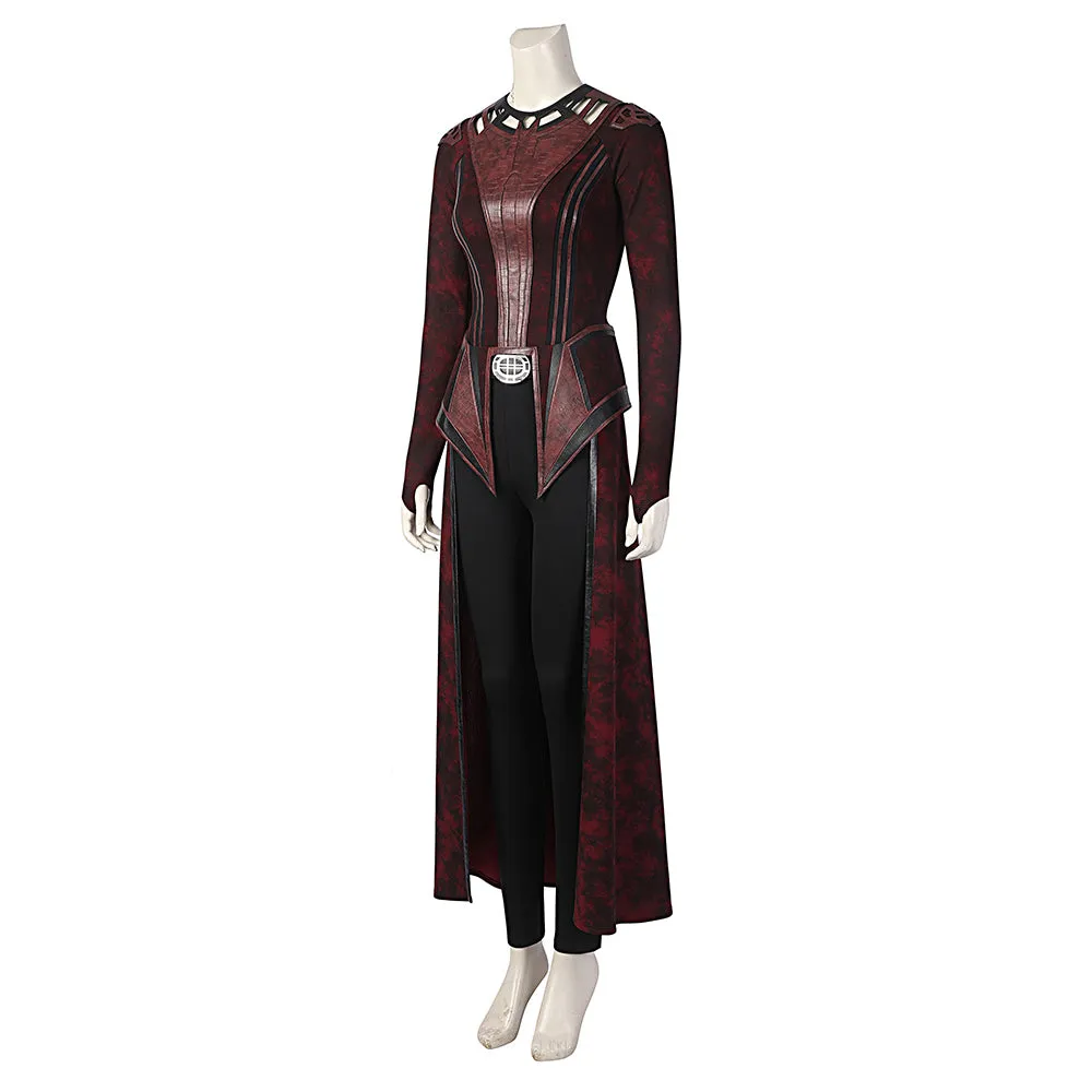 Doctor Strange in the Multiverse of Madness Scarlet Witch Wanda Cosplay Costumes Outfits Halloween Carnival Suit