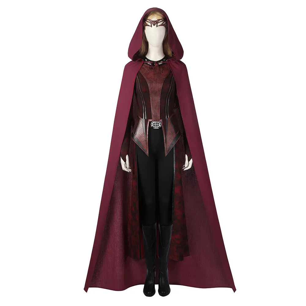 Doctor Strange in the Multiverse of Madness Scarlet Witch Wanda Cosplay Costumes Outfits Halloween Carnival Suit