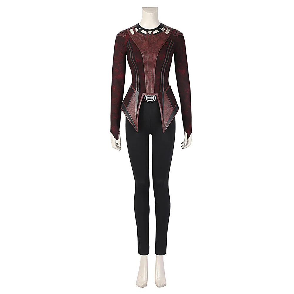 Doctor Strange in the Multiverse of Madness Scarlet Witch Wanda Cosplay Costumes Outfits Halloween Carnival Suit