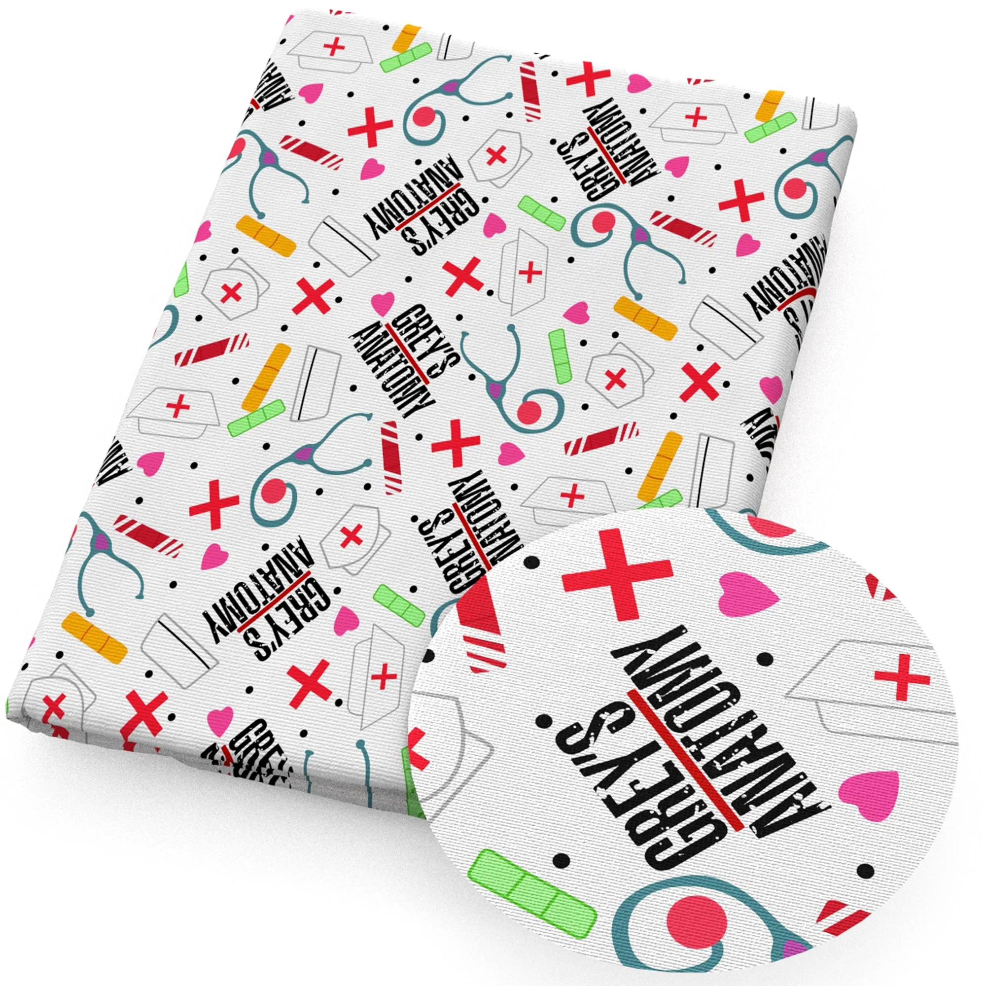 Doctor Theme Printed Fabric