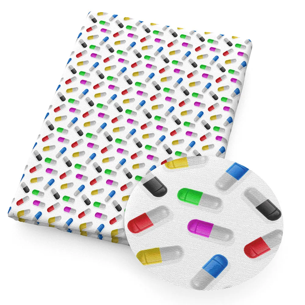 Doctor Theme Printed Fabric