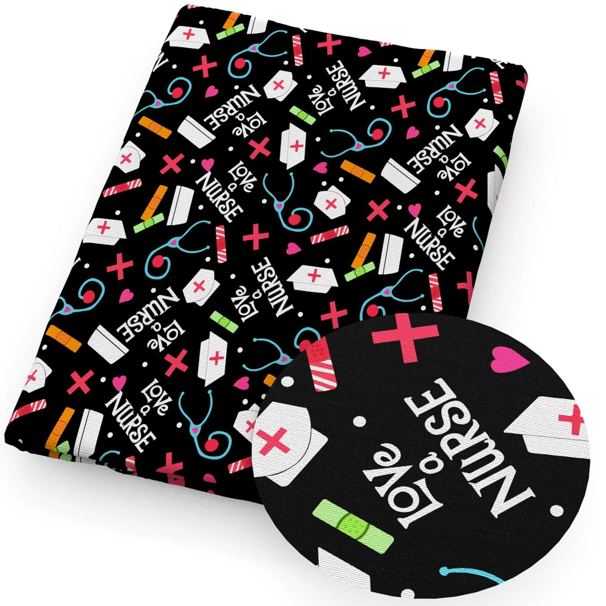 Doctor Theme Printed Fabric