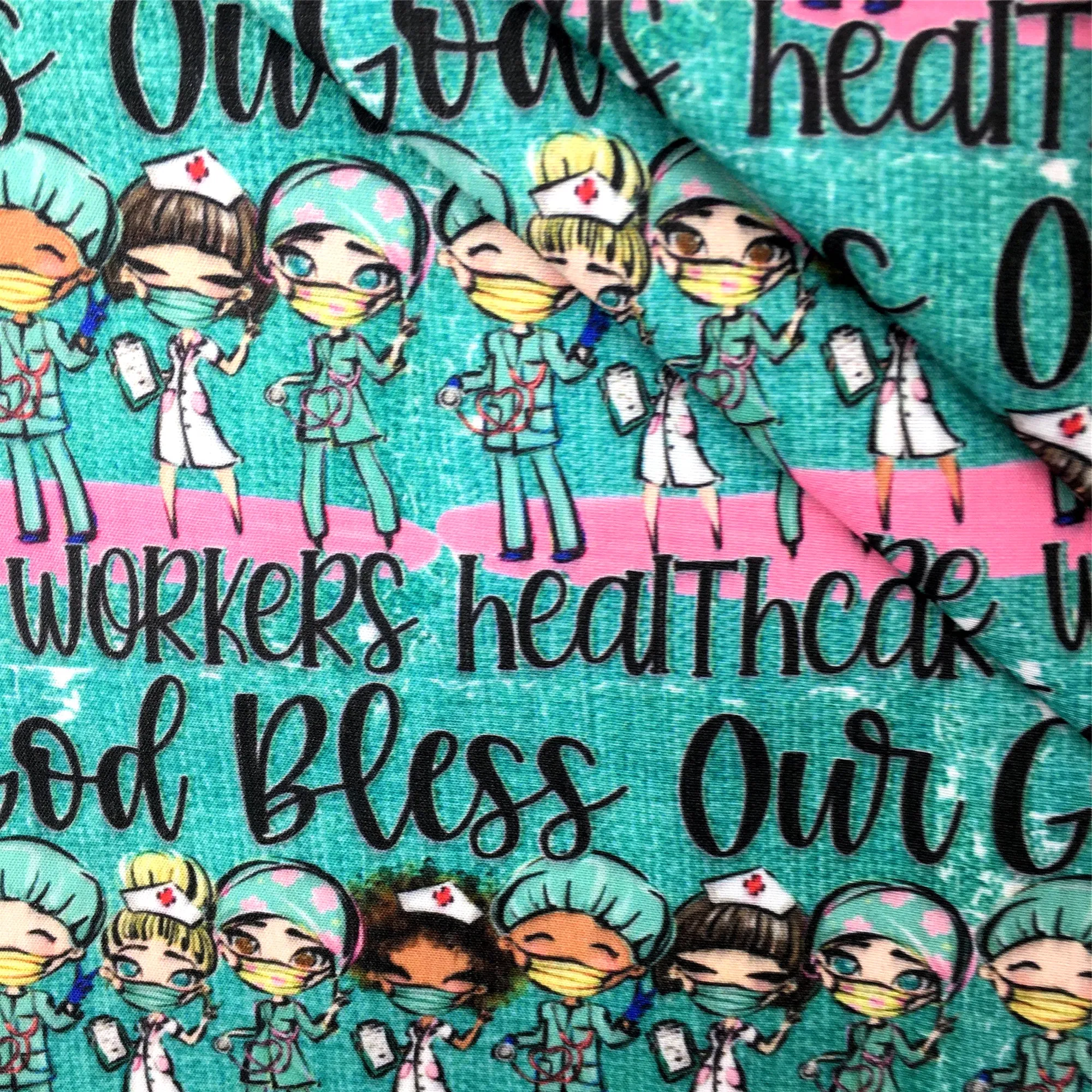 Doctor Theme Printed Fabric