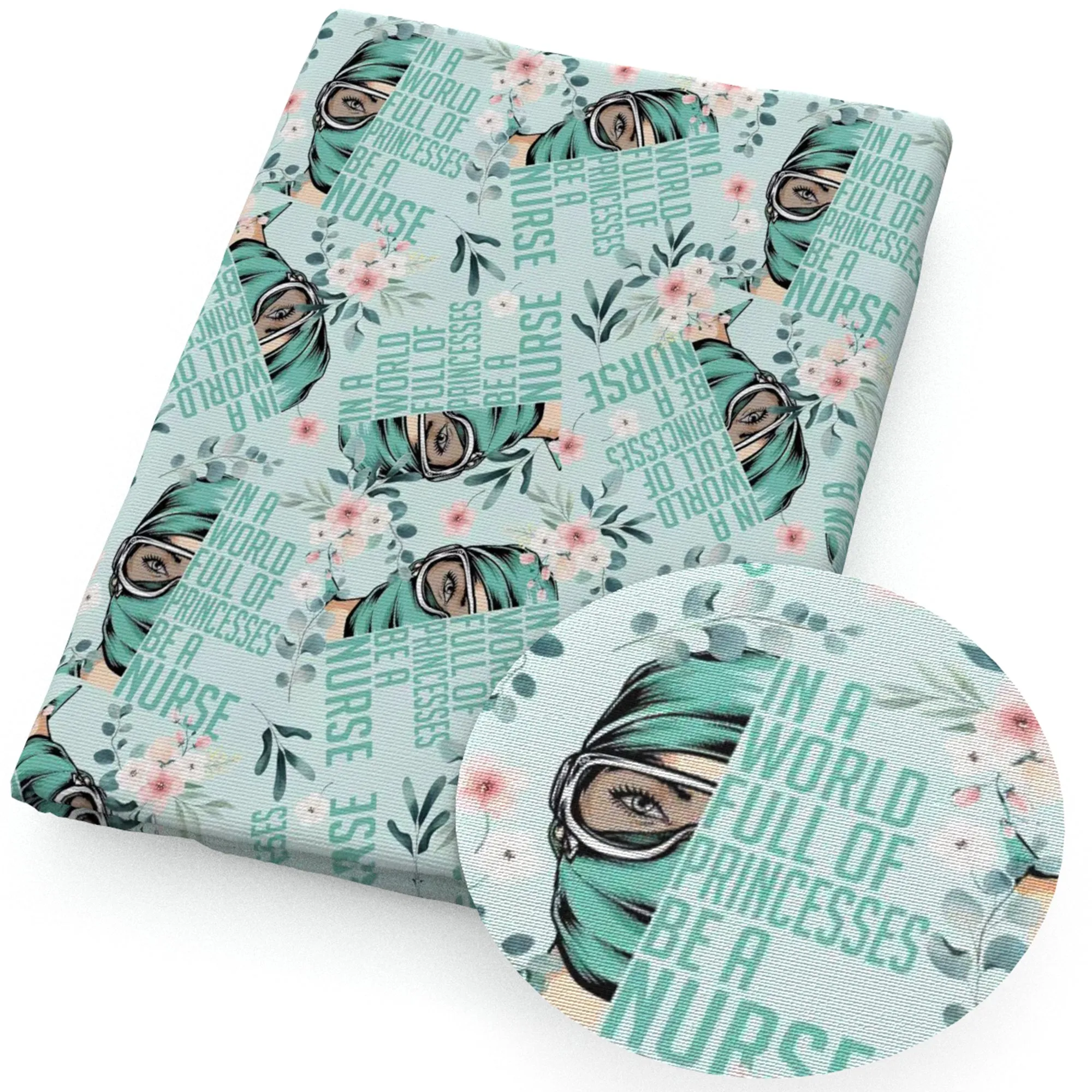 Doctor Theme Printed Fabric
