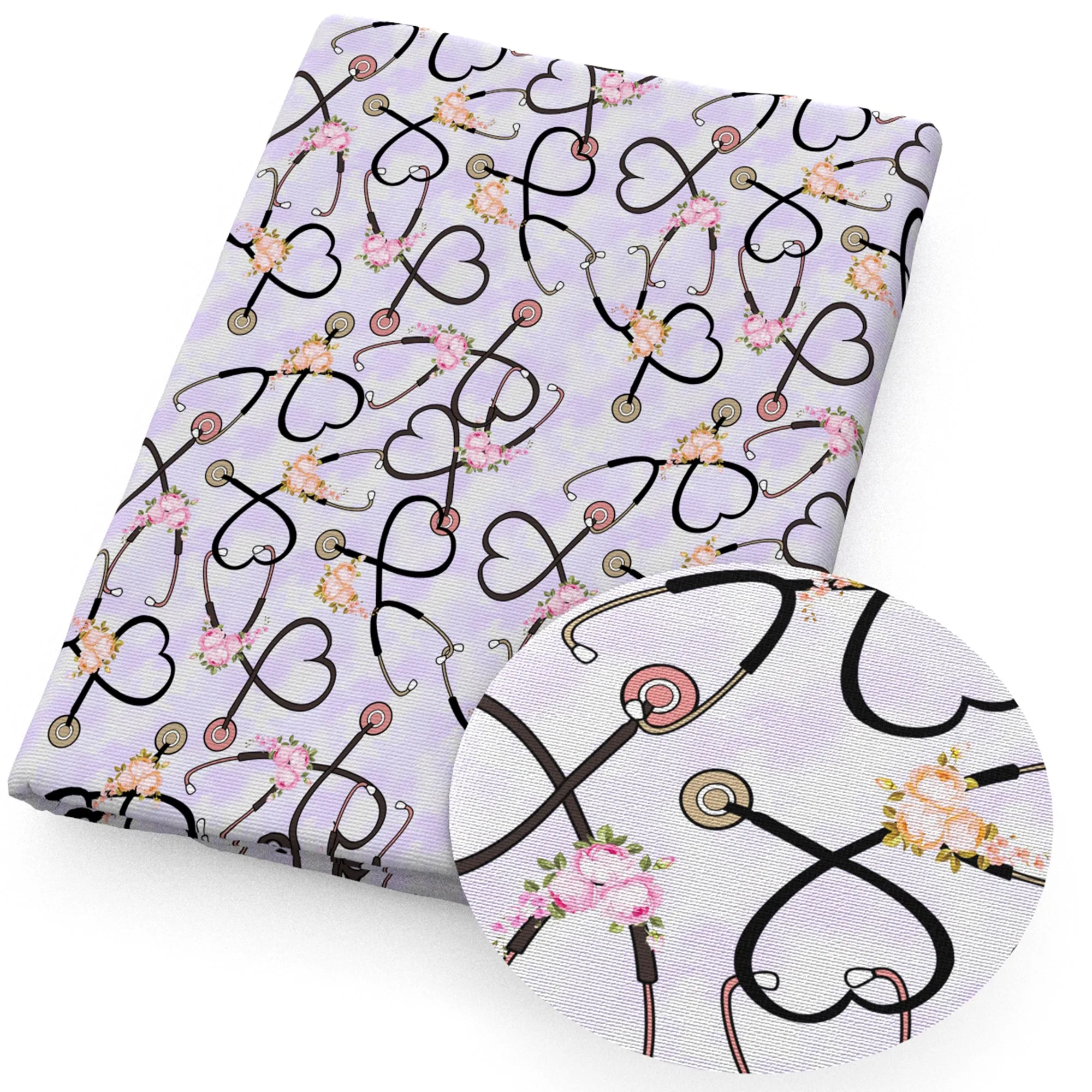 Doctor Theme Printed Fabric