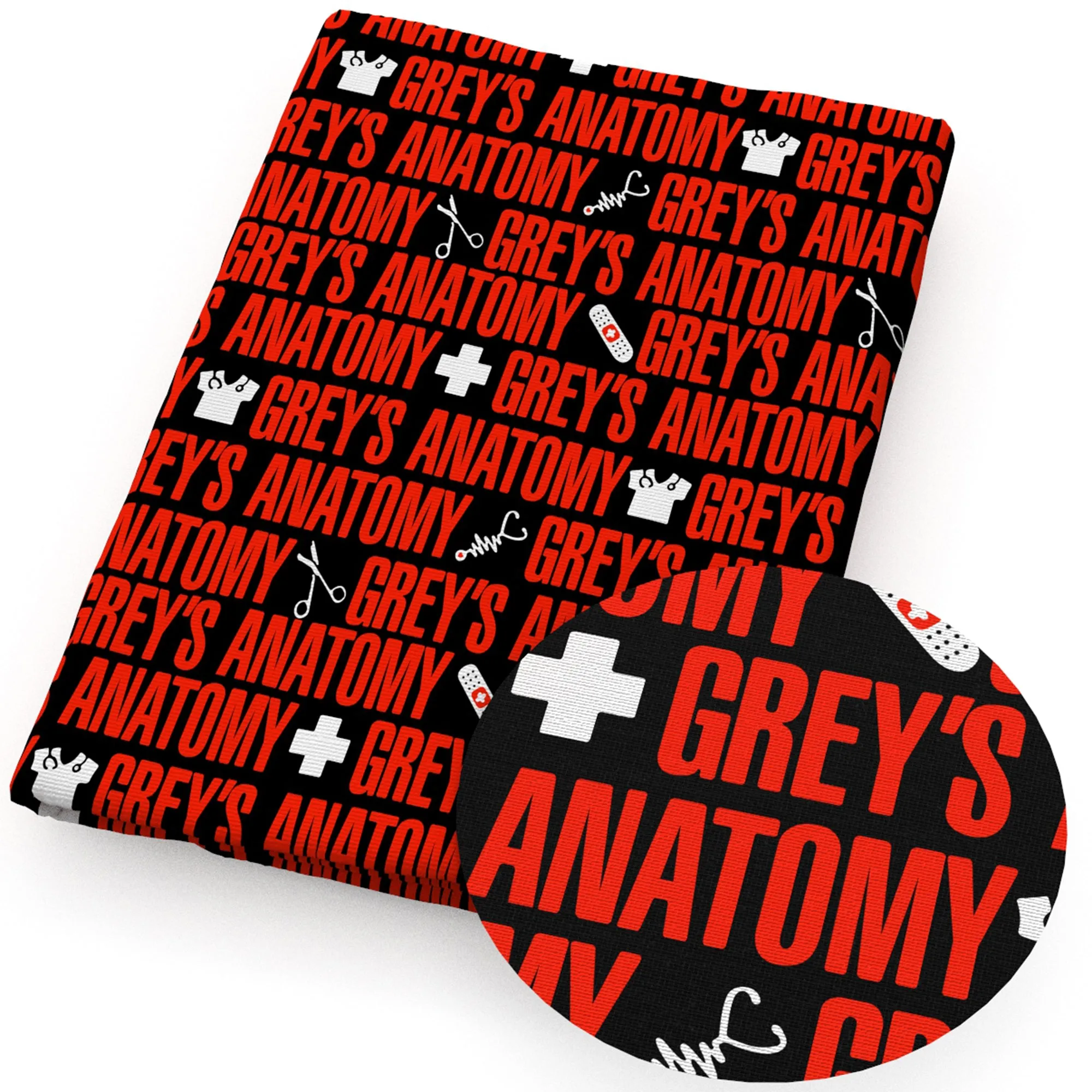 Doctor Theme Printed Fabric
