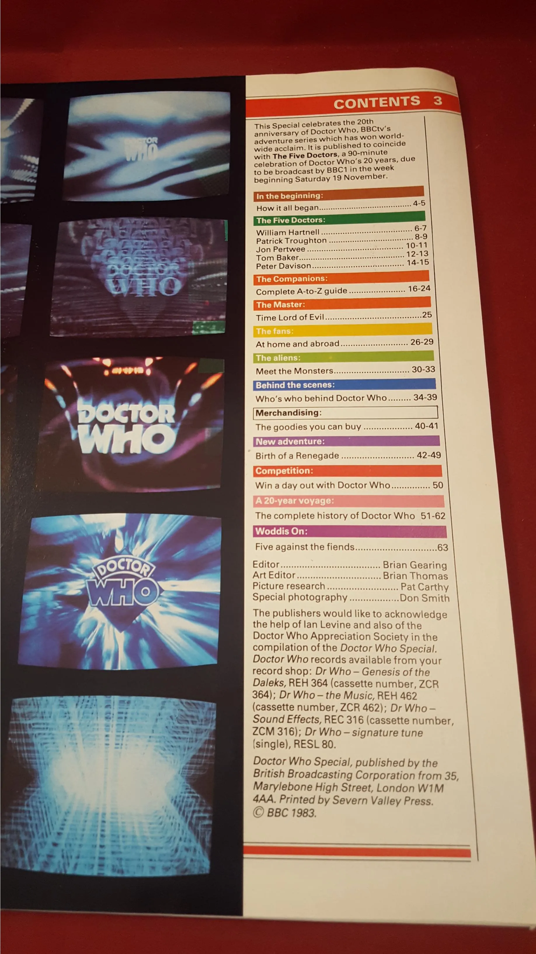 Doctor Who 20th Anniversary Special, Radio Times, 1983