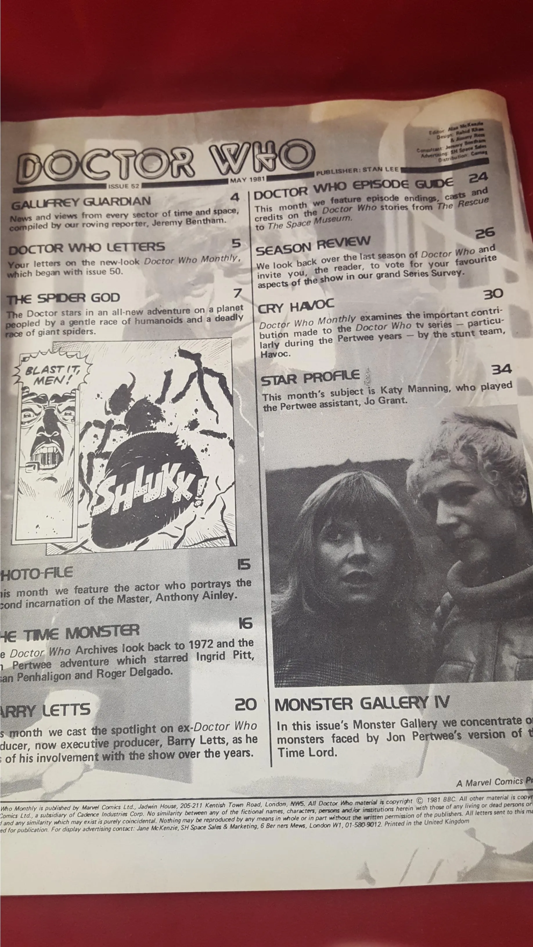 Doctor Who Monthly Number 52 May 1981