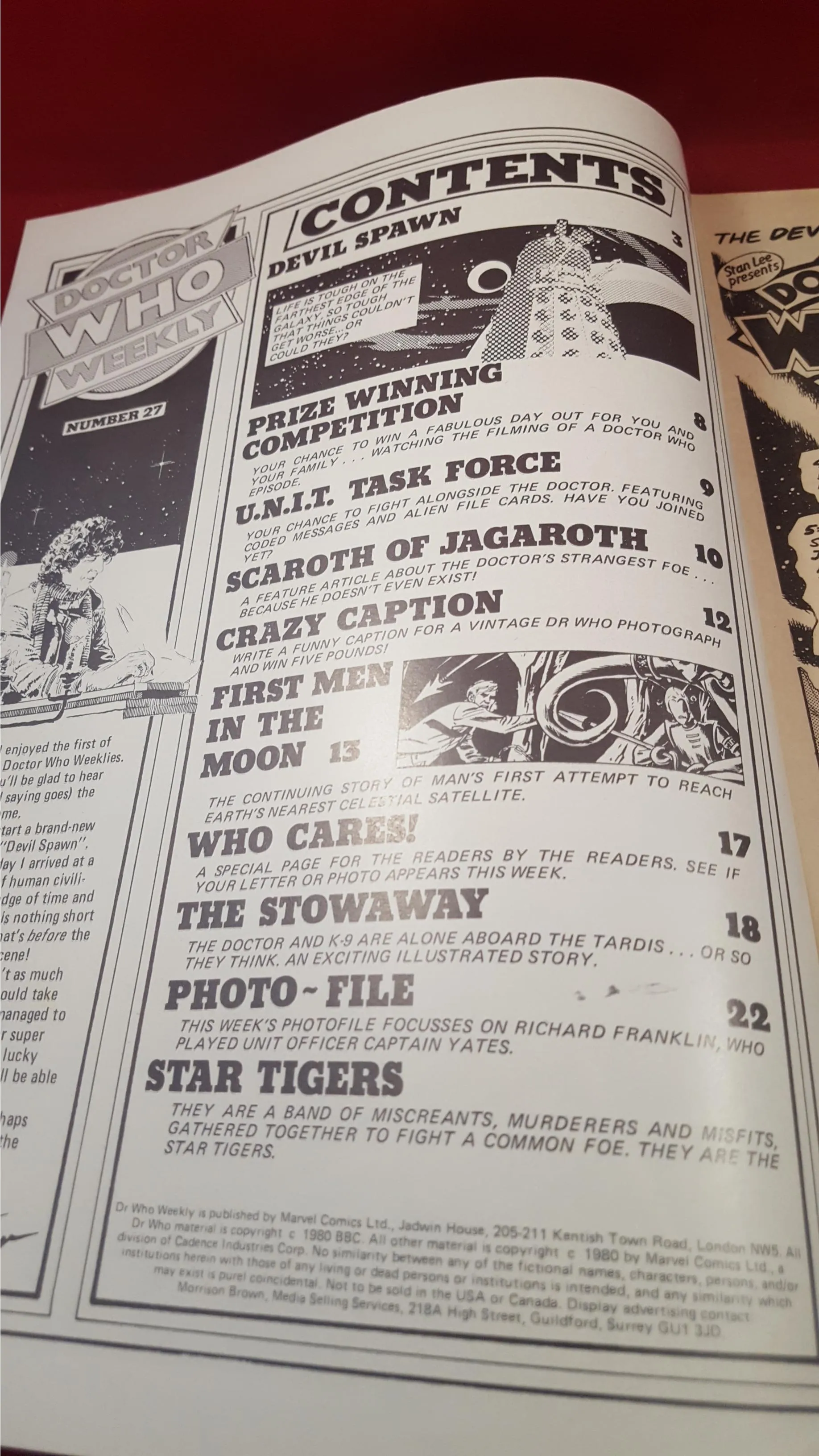 Doctor Who Weekly  Number 27  16th April 1980