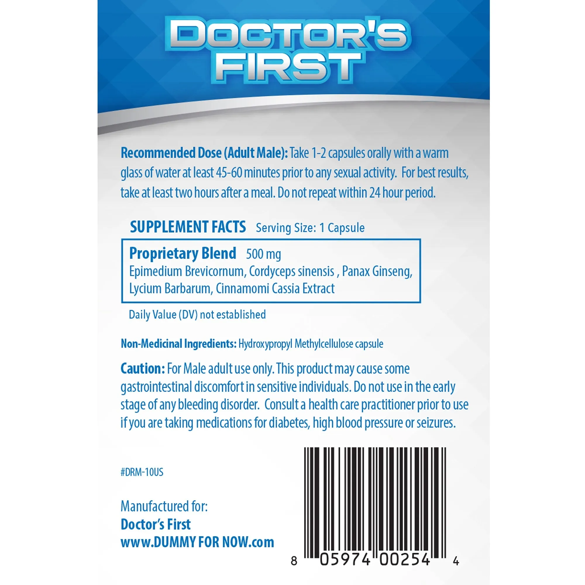 Doctor&#039;s First - Male