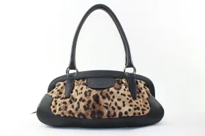 DOLCE AND GABBANA Doctor Closure Leopard Shoulder Bag 01DG1226K