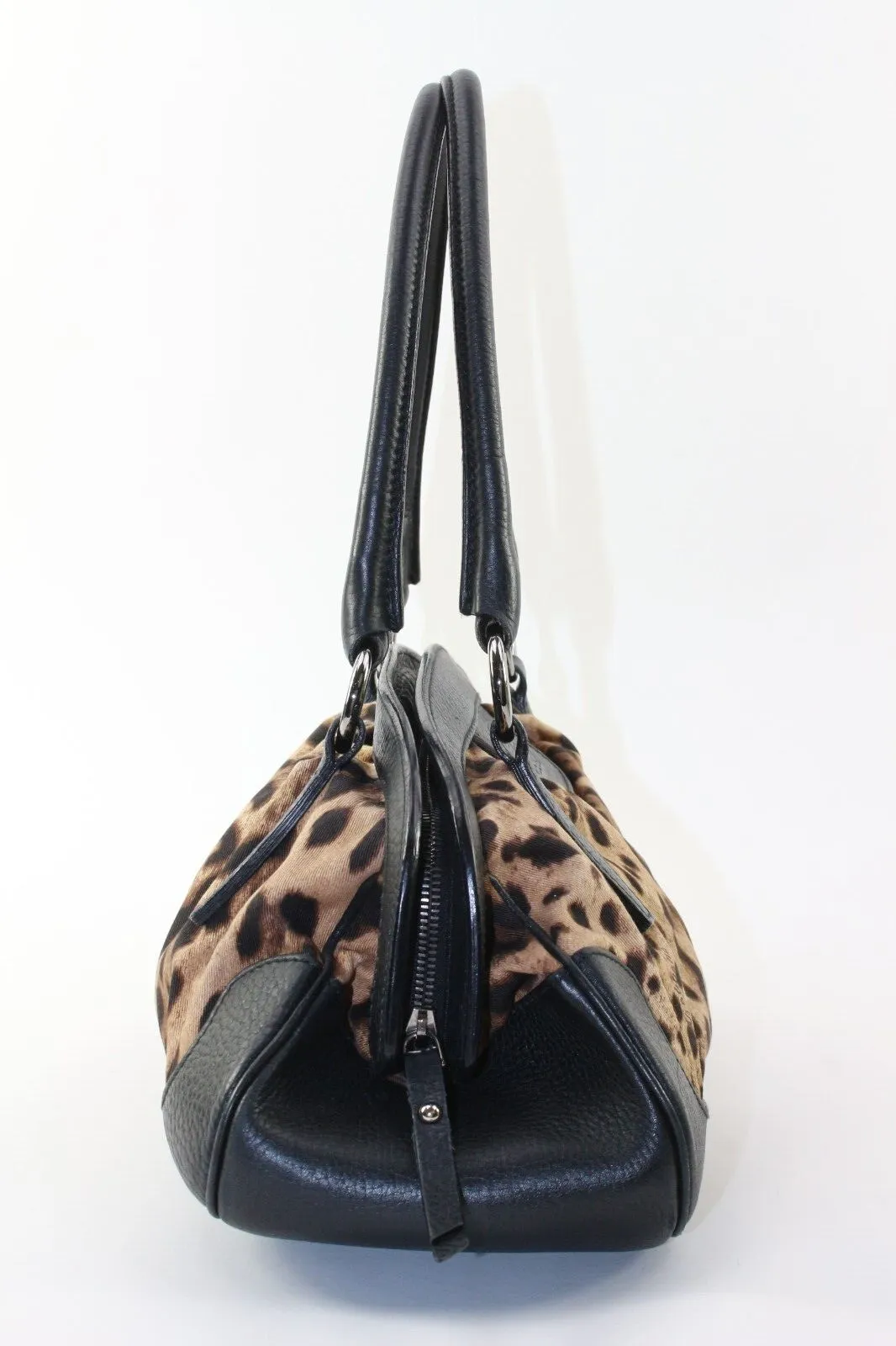 DOLCE AND GABBANA Doctor Closure Leopard Shoulder Bag 01DG1226K